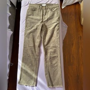 Loft brown corduroy cutoff pants size 26